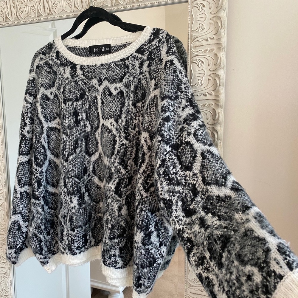 Animal print sweater